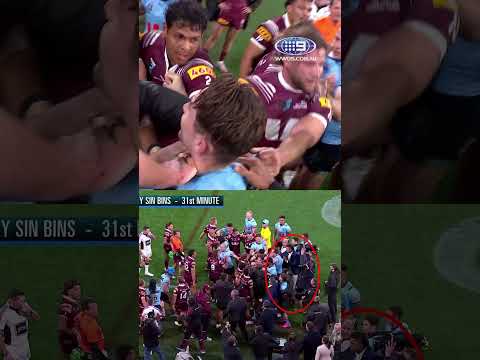 Haumole Olakauβatu has been evicted from the field by NRL officials! π³ #9WWOS #NRL #Origin
