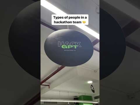 5 types of developers in a hackathon 👨🏻‍💻 #programming #coding #developerlife #hackathon