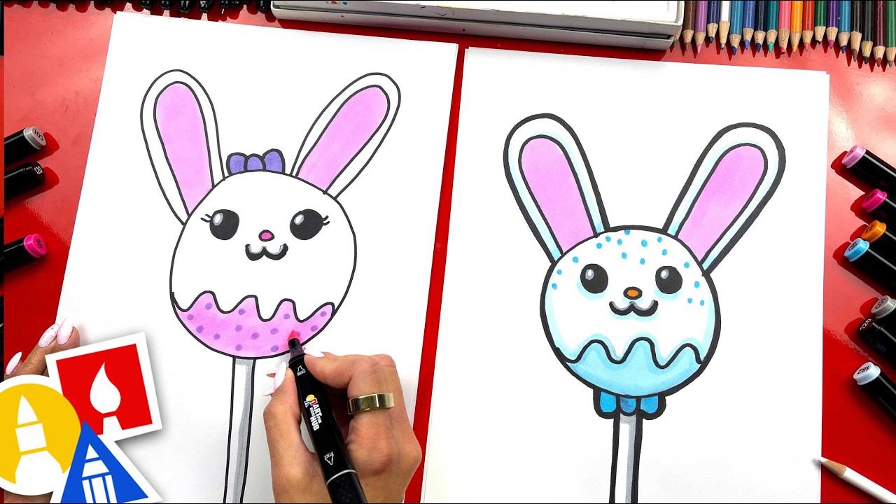 How to Draw an Easter Cake Pop 🎨