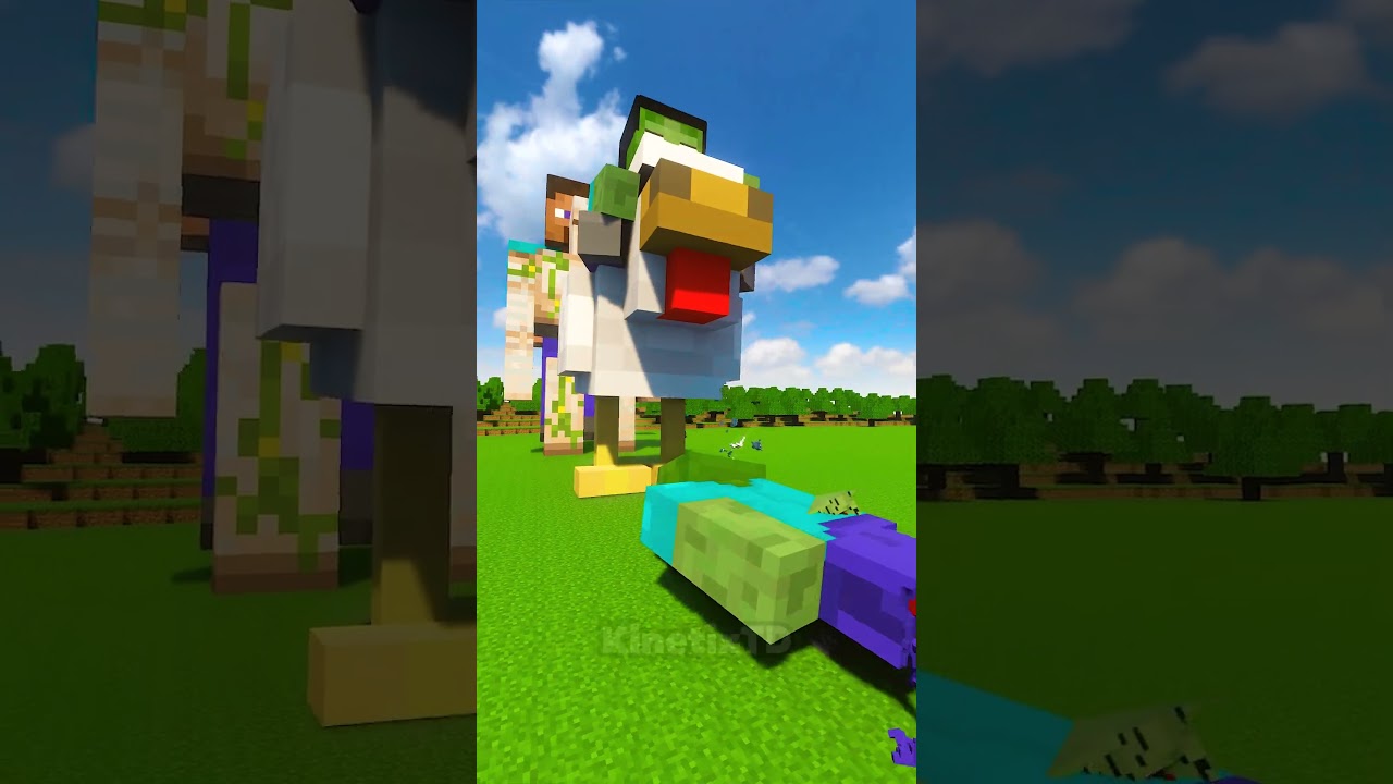 Tiny to Huge Swords Battle Against Minecraft Mobs! βοΈ