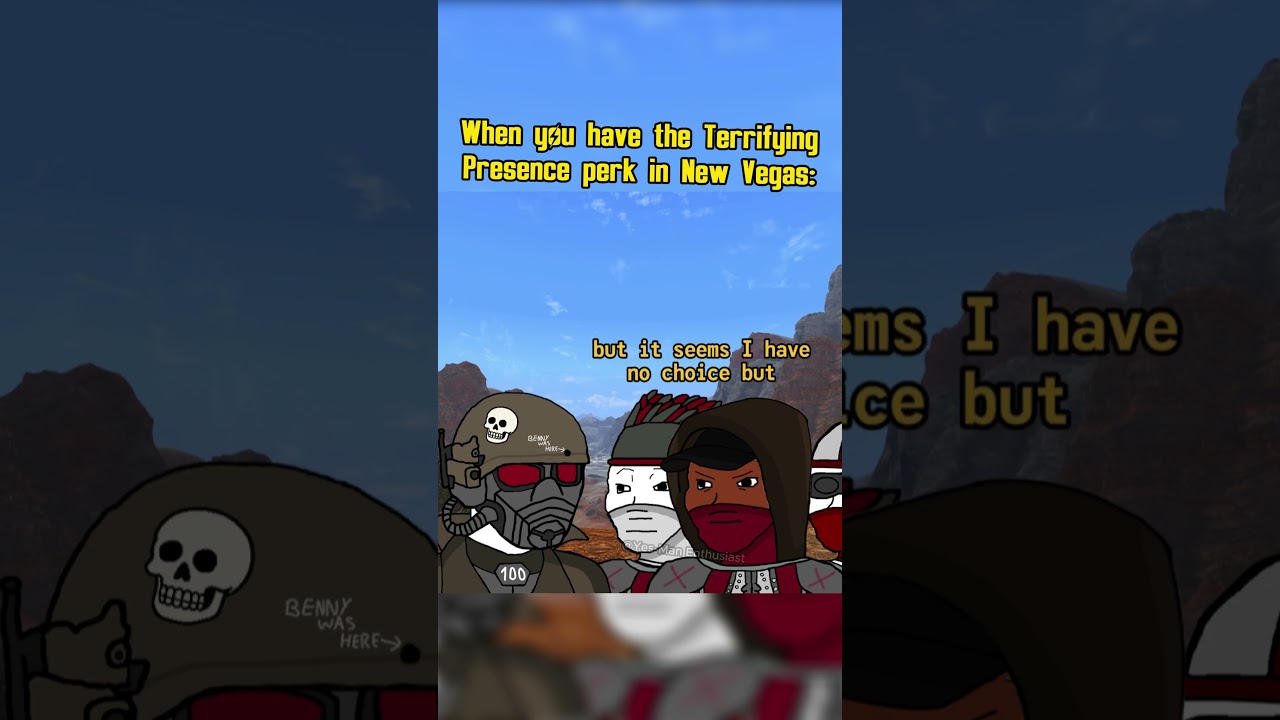 Fallout New Vegas: Terrifying Presence Perk 😱