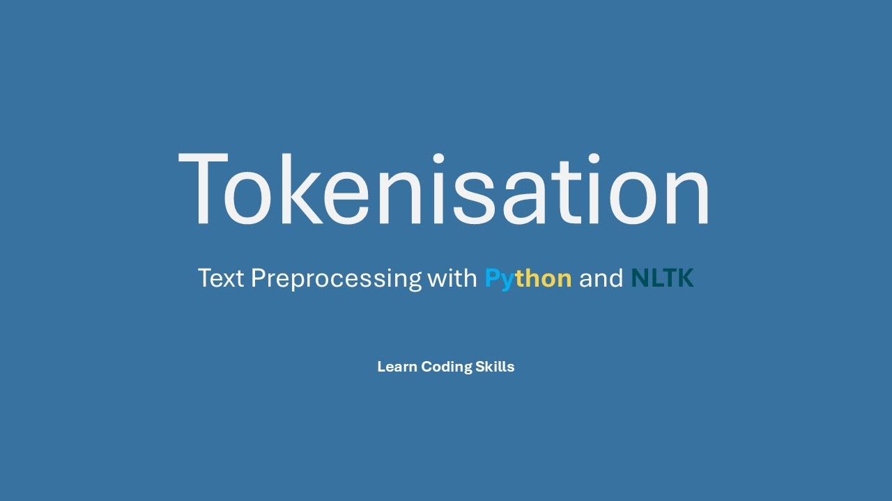 Python NLTK Tokenisation Tutorial π