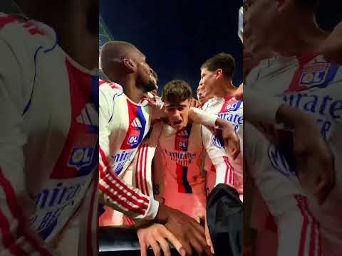 â€ïžđ Le but de la victoire et la cĂ©lĂ©bration⊠au plus prĂšs du terrain #shorts #ol #football #ligue1