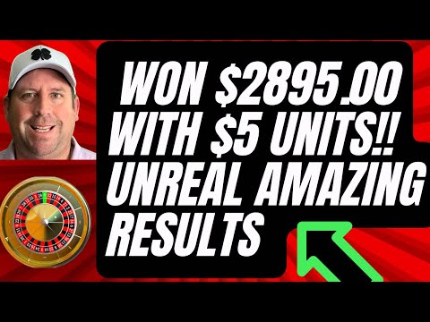 WON $2895.00 PLAYING ROULETTE WITH $5 UNITS!! WOW #best #viralvideo #gaming #money #business #trend