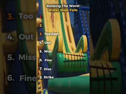 Ranking the Worst Water Slide Fails
