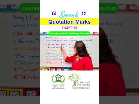 Using Speech Marks | Punctuating Direct Speech | EasyTeaching #english #writing #punctuation #speech