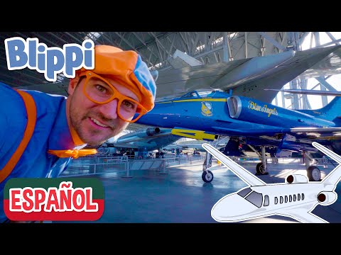 Blippi aprende sobre aviones en el Museo del Vuelo | Aprende con Blippi | Videos Educativos