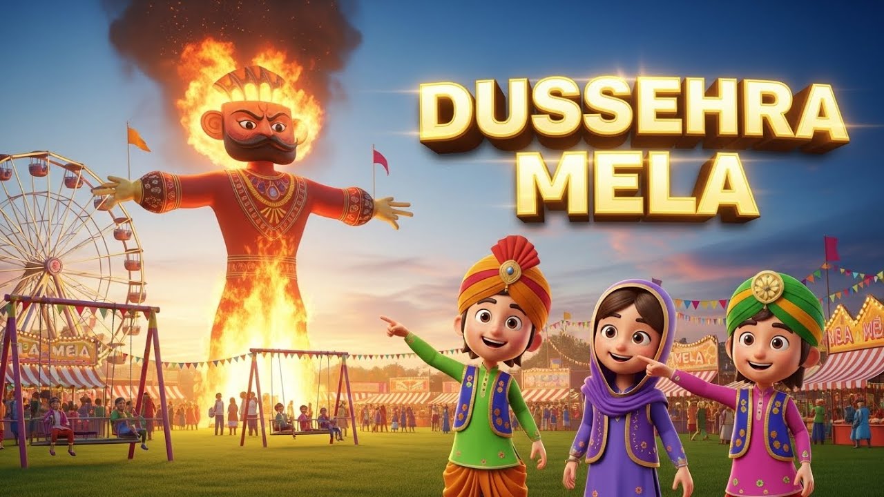 ਦਸ਼ਹਿਰਾ ਮੇਲਾ | Punjabi Kids Song for Children 🎉