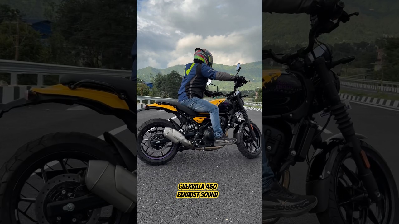 Royal Enfield Guerrilla 450 Exhaust Sound 🔥
