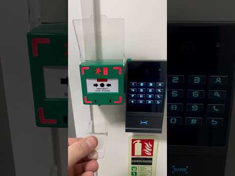 Quick overview of an emergency door release with local LED light indicator and sounder.