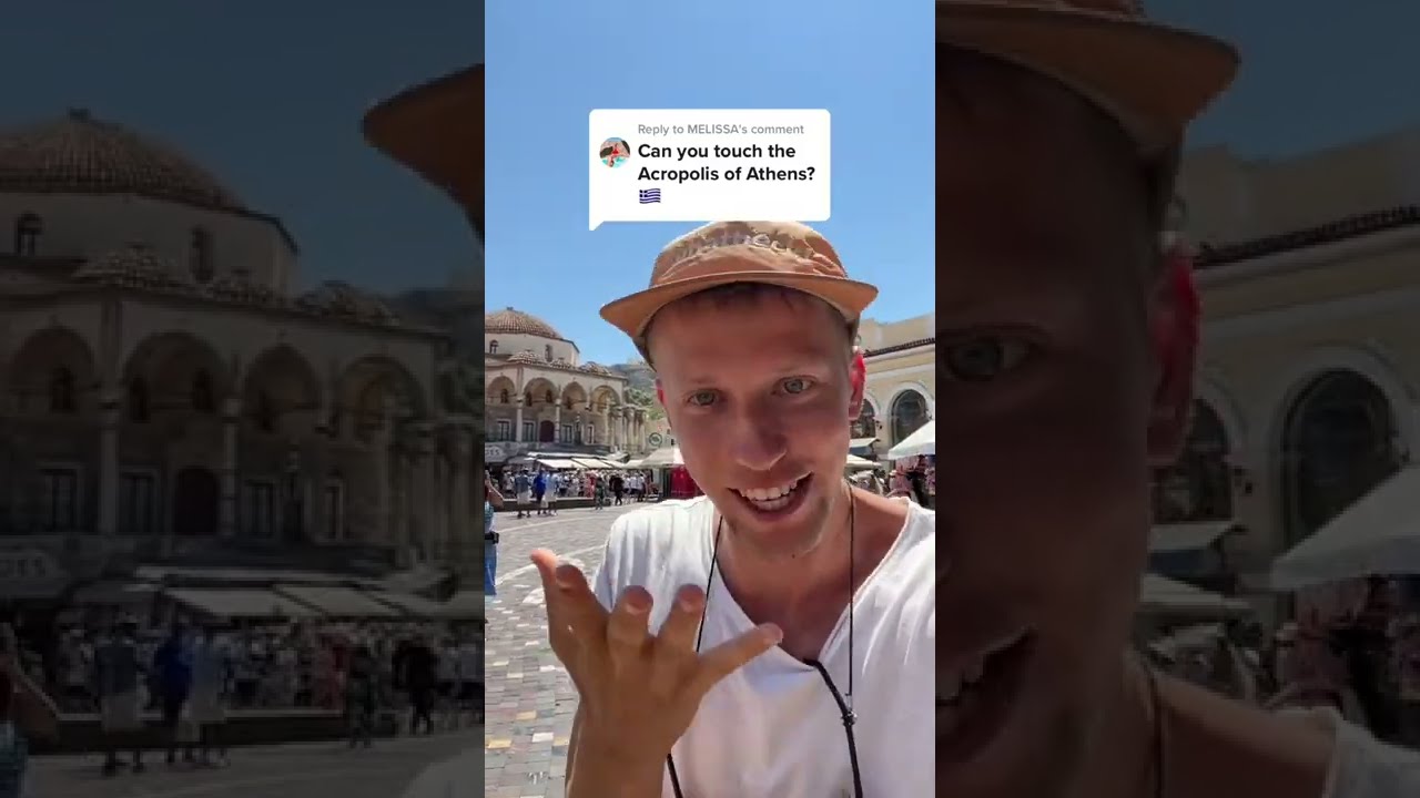 Trying to touch the Acropolis of Athens, Greece! #shorts