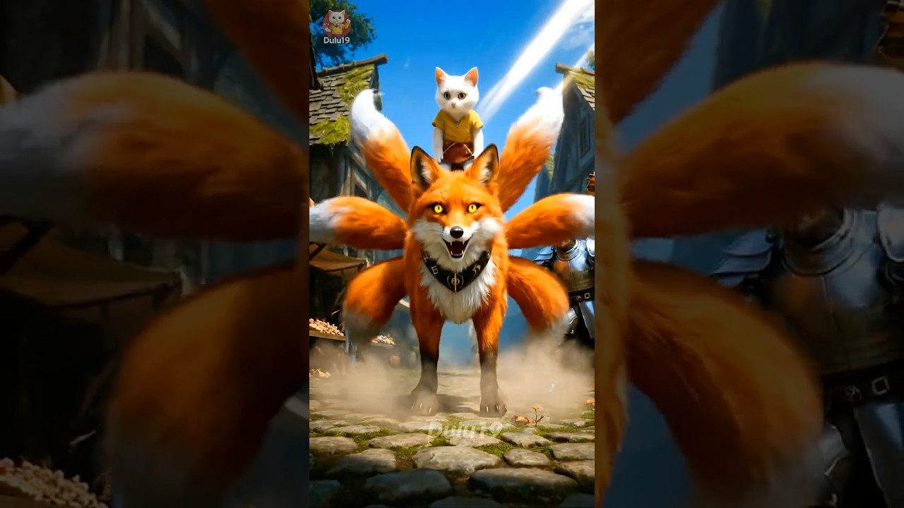 White Cat Rescues Baby Foxes | Fairytale Short π¬