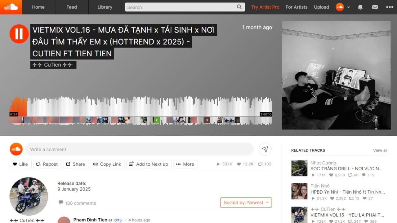 VIETMIX VOL.16: Tái Sinh & Hit Hottrend 2025 🎶 - Cutien ft. Tien Tien