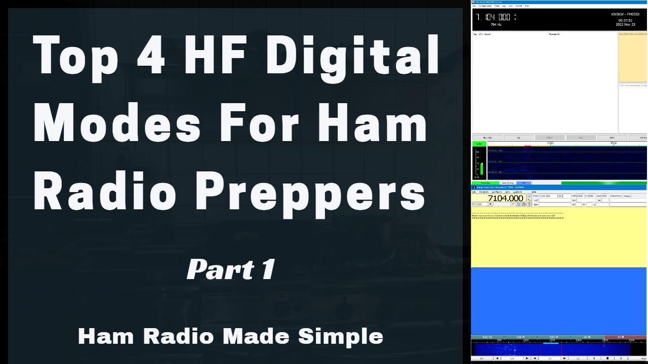 Top 4 HF Digital Data Modes for Ham Radio Preppers 📡