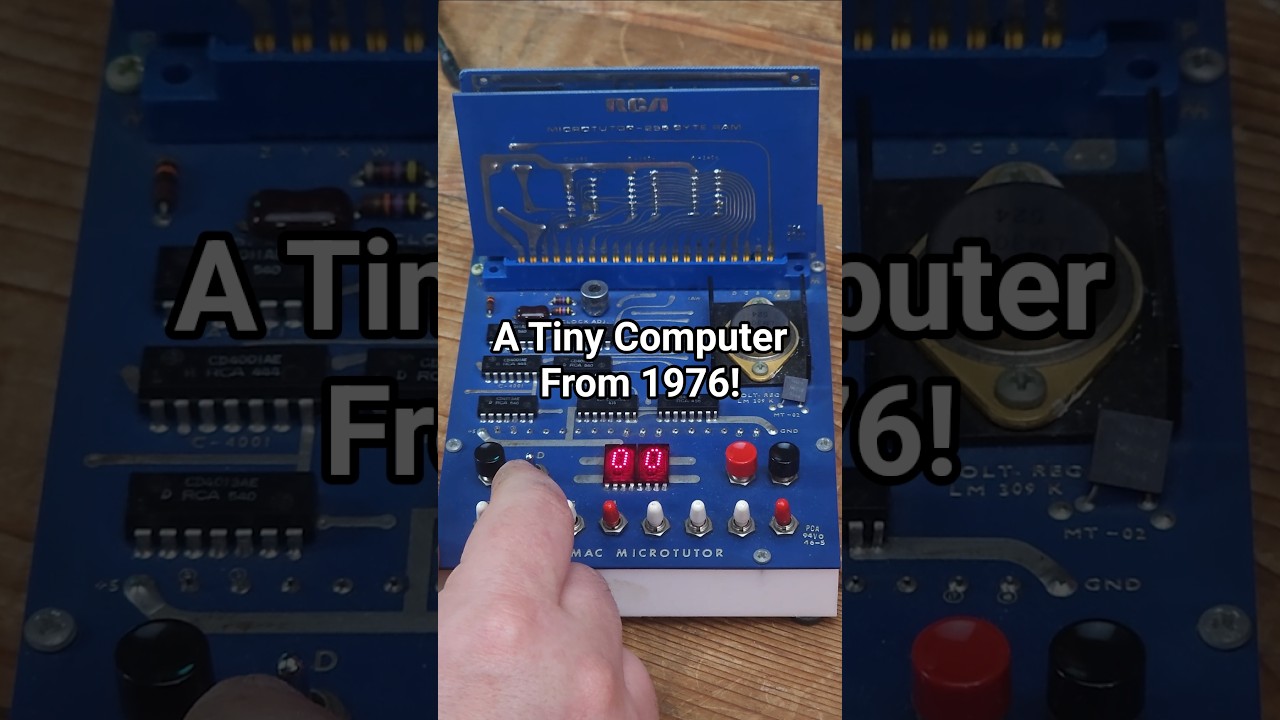 Building a Vintage RCA Microtutor Computer from 1976 🖥️