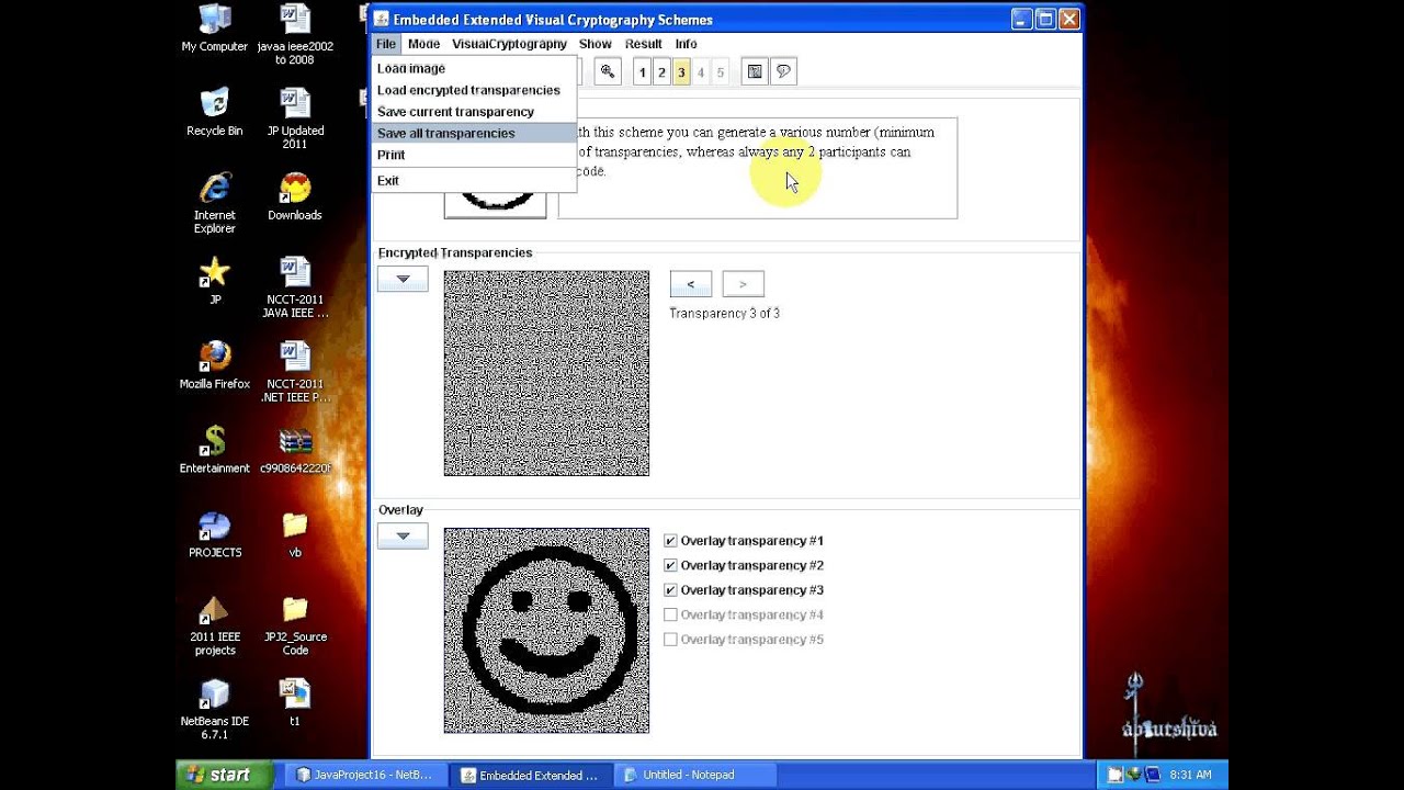 Unlock Secrets with Embedded Extended Visual Cryptography 🎨