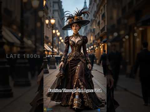 Fashion Through the Ages - USA Women #fashion #fashionstyle #fashionthrowback #aiart