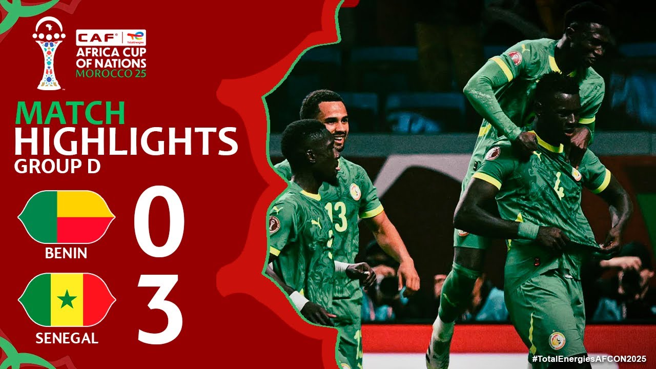 Benin vs Senegal 0-3 Highlights | AFCON 2025 - #TotalEnergiesAFCON2025 | senegal benin