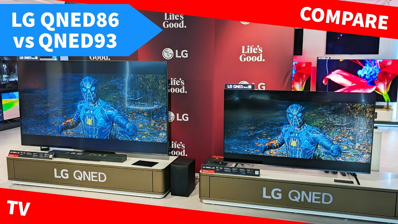 LG QNED 86 vs 93 Evo TV: Side by Side Comparison of Mini-LED TV