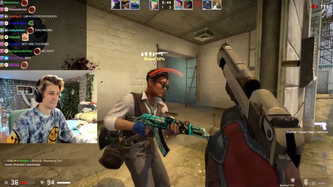 xQc's Worst CSGO Round Ever 😬