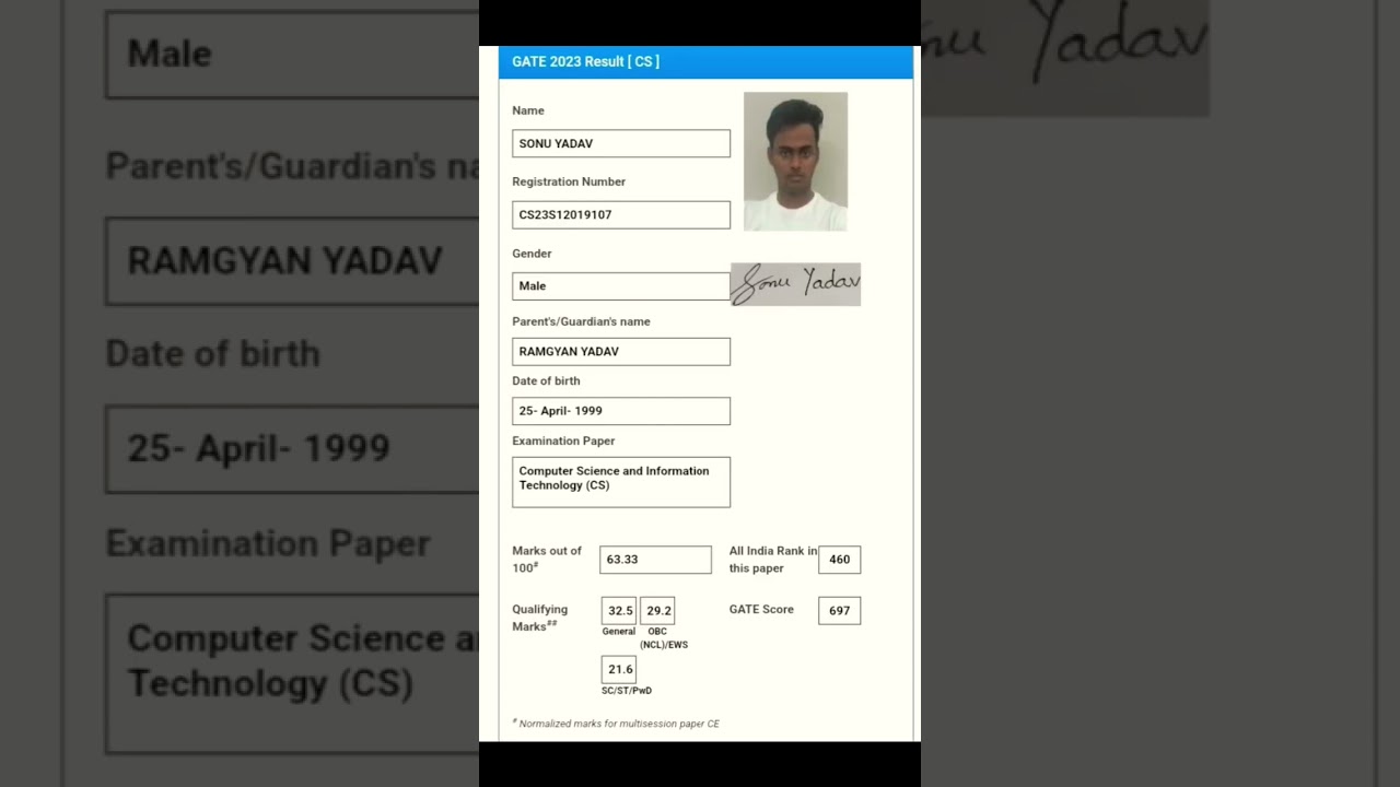 GATE '23 Result: Dream Achieved! 🎉