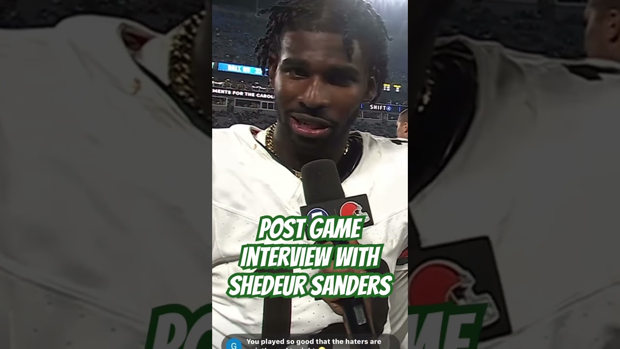 Shedeur Sanders' Post-Game Interview: Highlights & Insights π