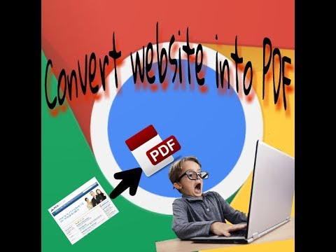 Easily convert webpage into pdf
