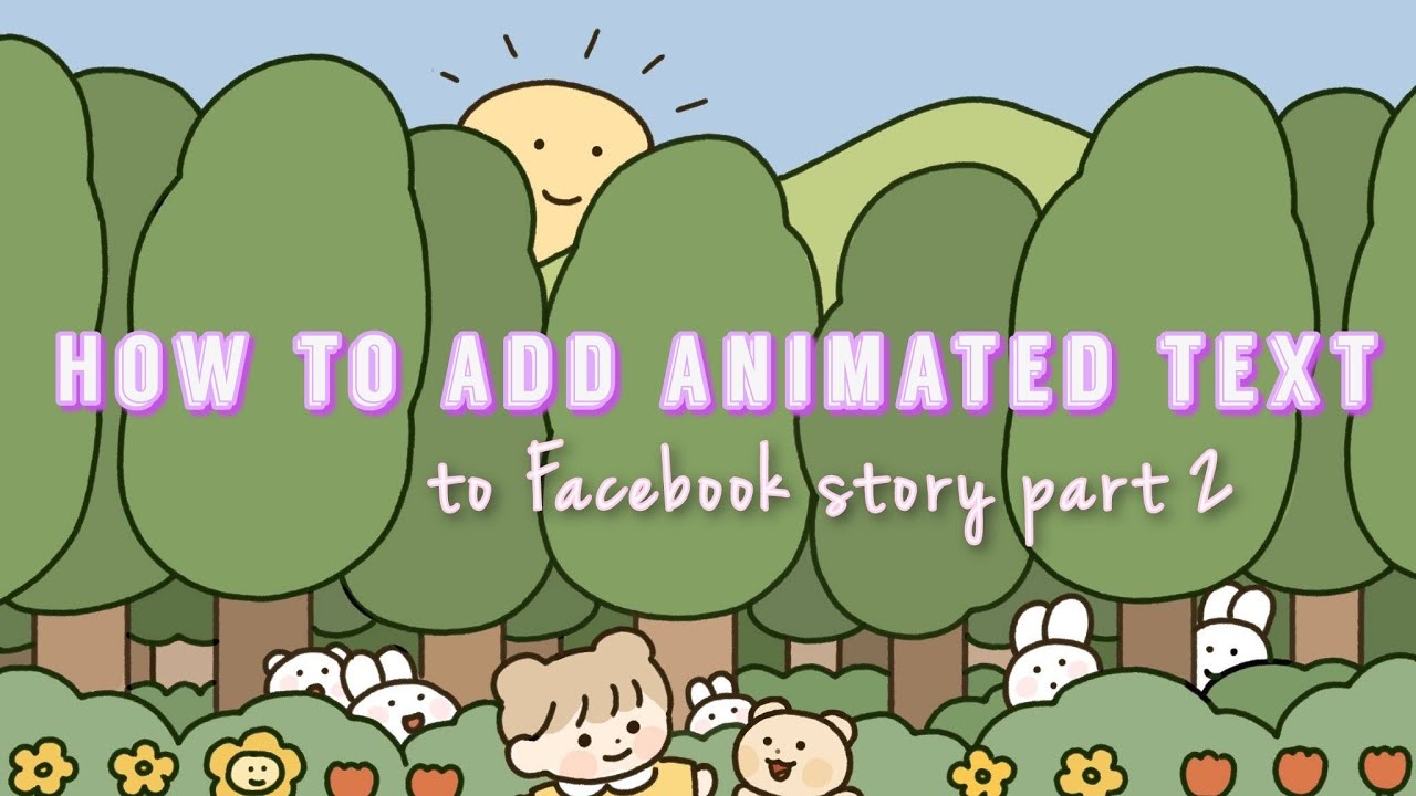 Add Animated Text to Facebook Stories in 1 Min 🌼