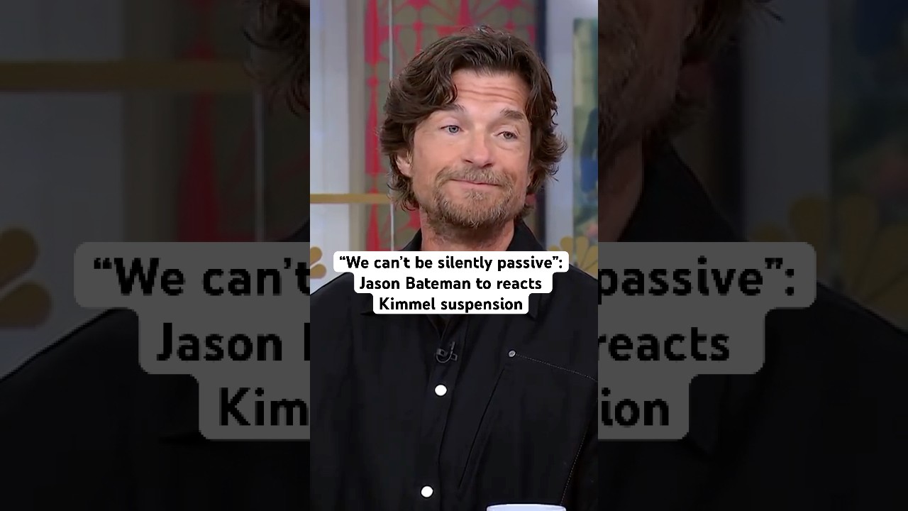 Jason Bateman Condemns Kimmel Suspension 🚨