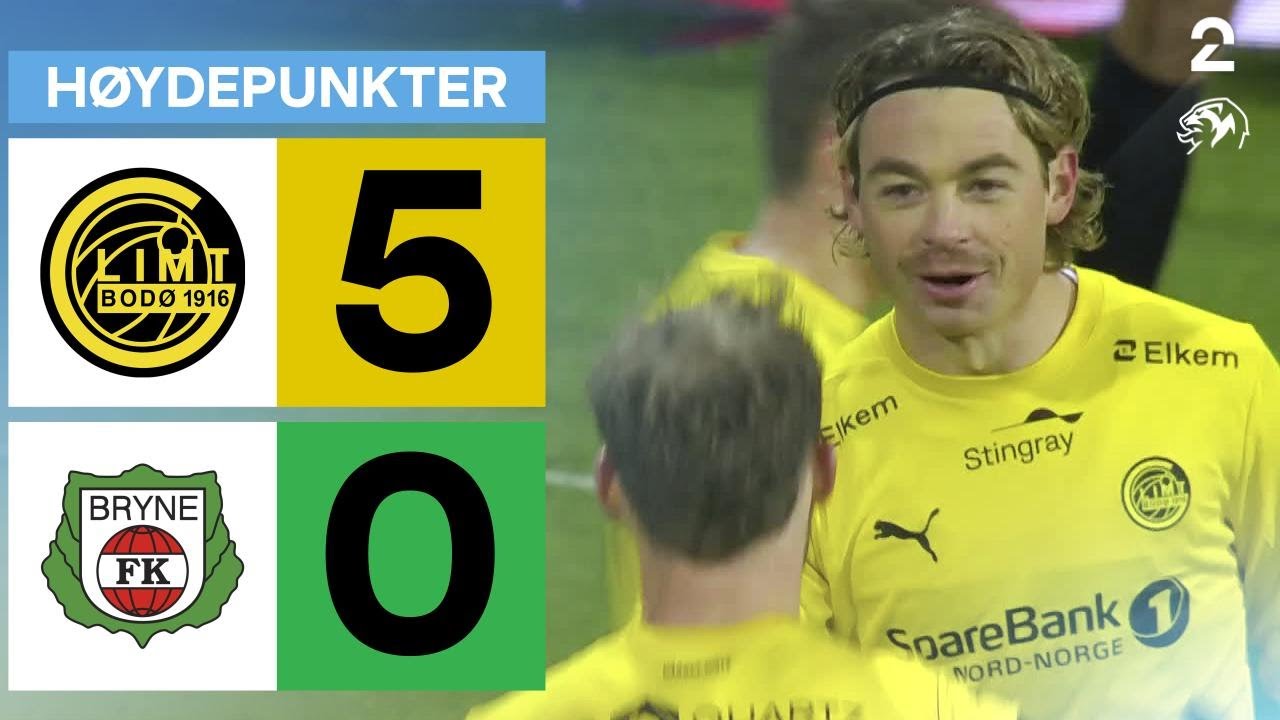Bodø/Glimt 5-0 Bryne Highlights ⚽