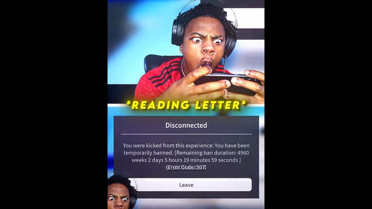 IShowSpeed Gets Banned on Roblox! 😂🚫