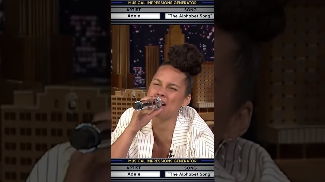 Alicia Keys Channels Adele Singing ABCs 🎶