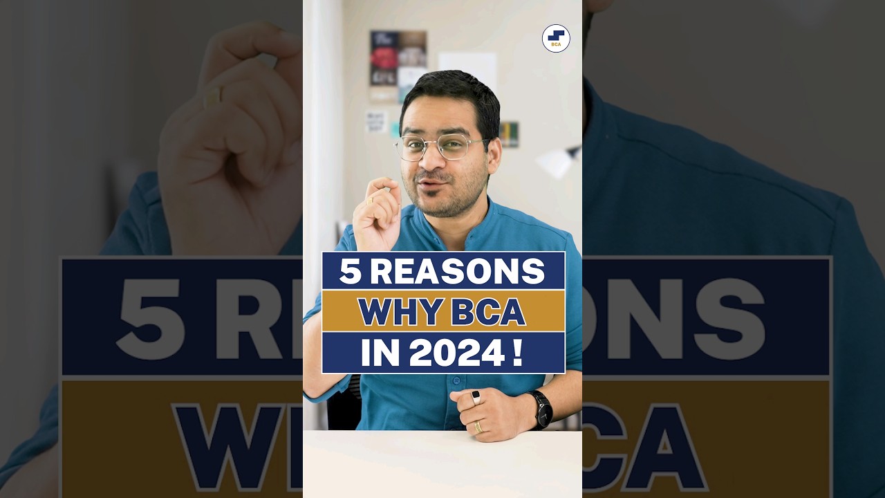 💥5 Best Reasons Why Should You Do BCA in 2024? BCA Course Benefits! #shorts #bca #bcacourse #viral