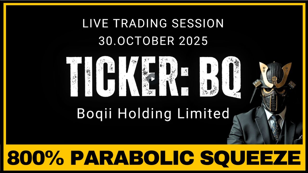 🚨 BQ Stock Surges 800% in Parabolic Short Squeeze with Live Trading Halt