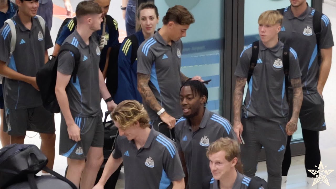 뉴캐슬 유나이티드 FC 선수단 공항 도착 🚶‍♂️ | ICN 250728