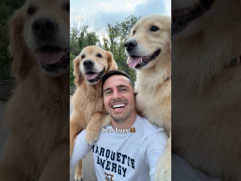 The 7 types of dog hugs 🥰