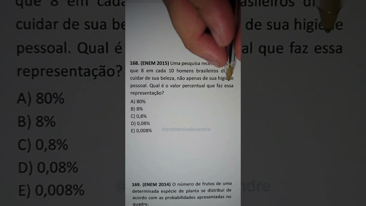 Questão de Porcentagem do ENEM 2015: Como Resolver de Forma Rápida