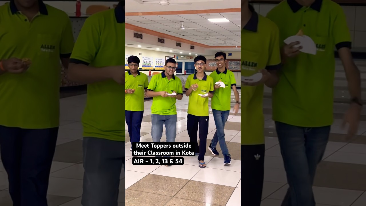 JEE Advanced Toppers Meet in Kota Classroom 📚