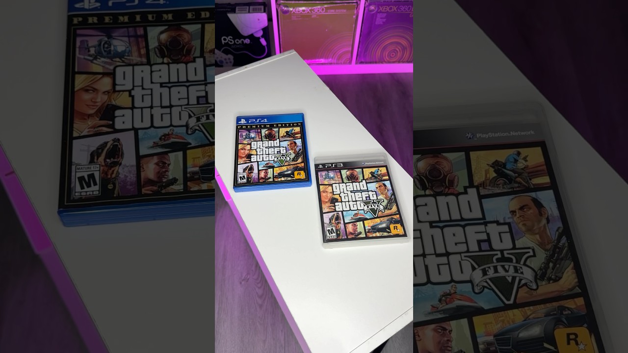 GTA V version for Sony PS3 and Sony PS4 📀 #gaming #playstation #gta #gta5 #sony #rockstargames
