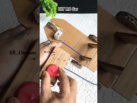 Diy cardboard small RC Car #rccar #tech #motor