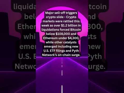 Major sell-off triggers crypto slide