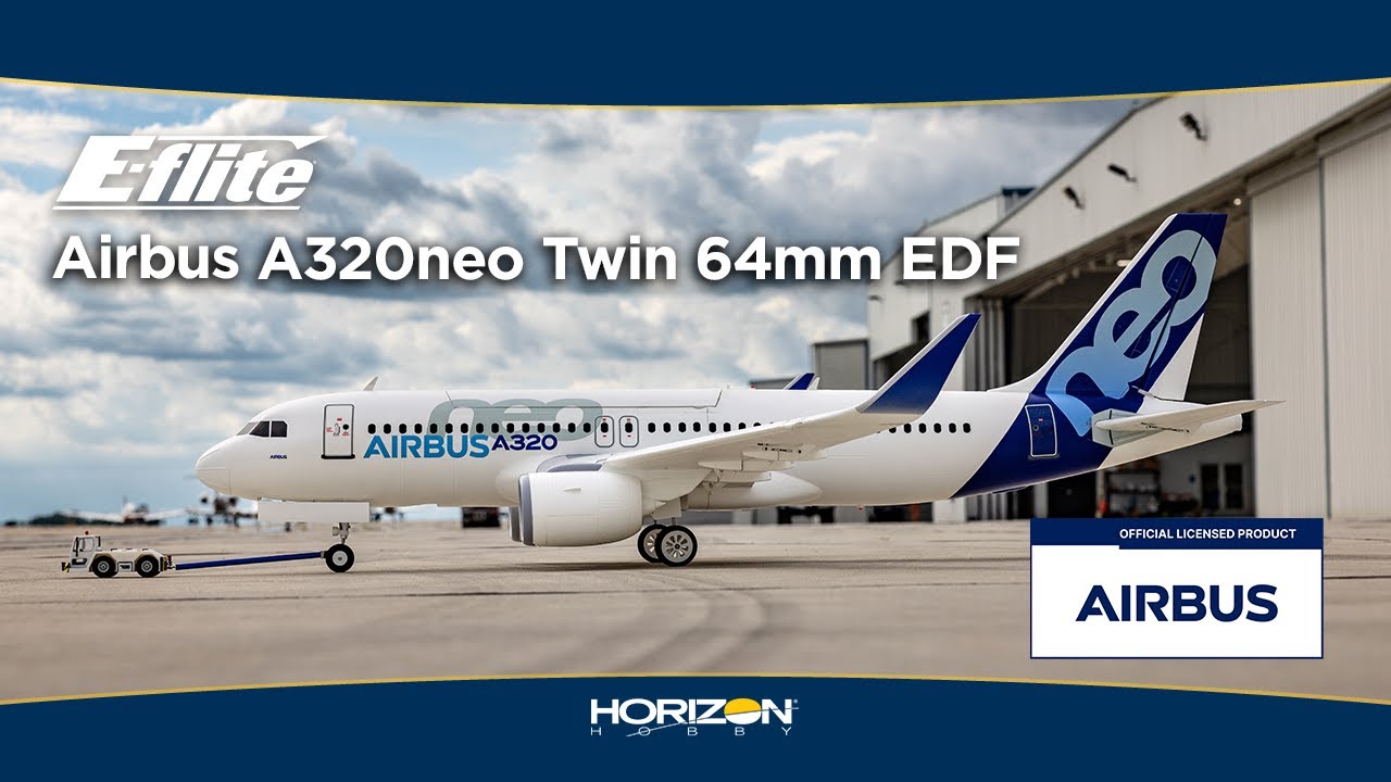 E-flite Airbus A320neo Twin 64mm EDF RC Jet ✈️ – Realistic Scale Model