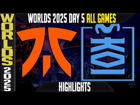 FNC vs MKOI Highlights ALL GAMES | Worlds 2025 Day 5 Swiss Stage | Fnatic vs Movistar KOI