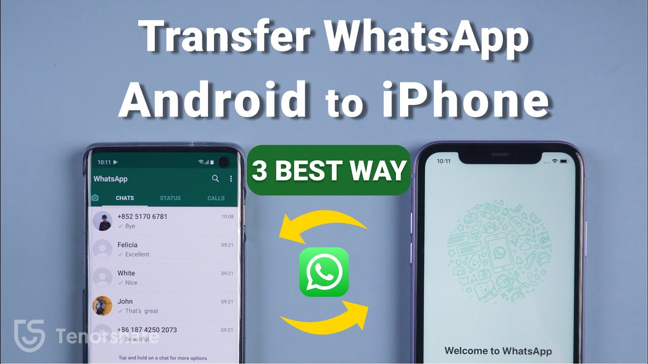 3 Ways to Transfer WhatsApp Chats from Android to iPhone