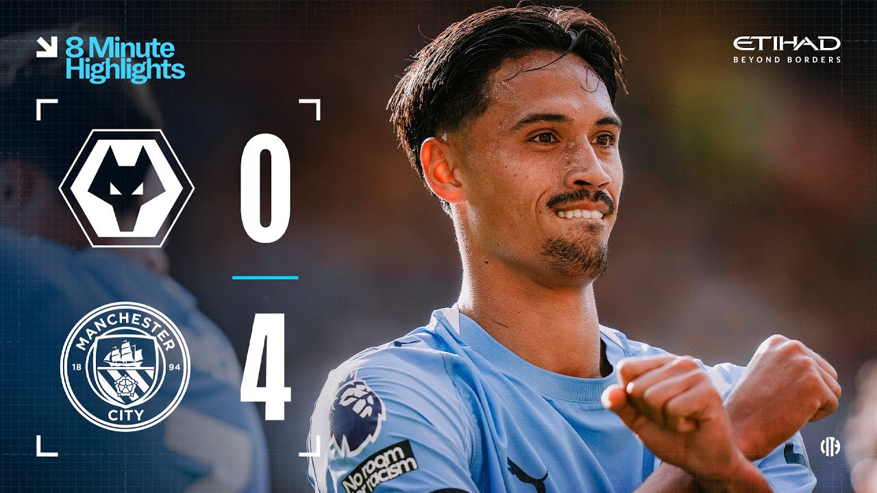 Man City Dominates Wolves 4-0 | Haaland Scores Twice + Debut Goals for Reijnders & Cherki ⚽
