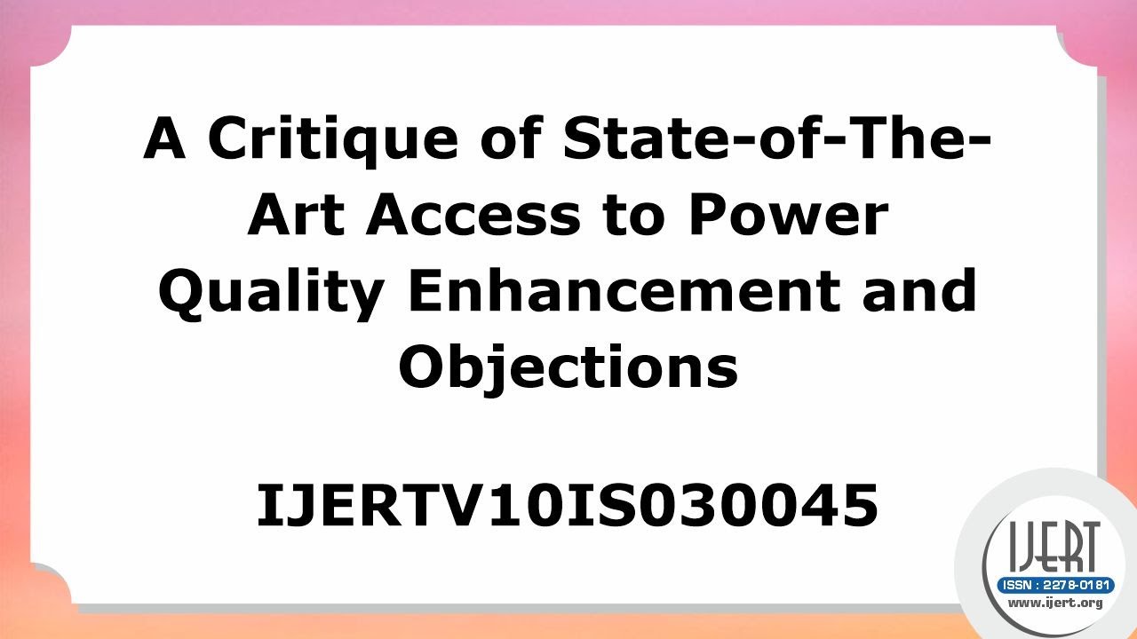 Review of Modern Power Quality Improvement Methods ⚡