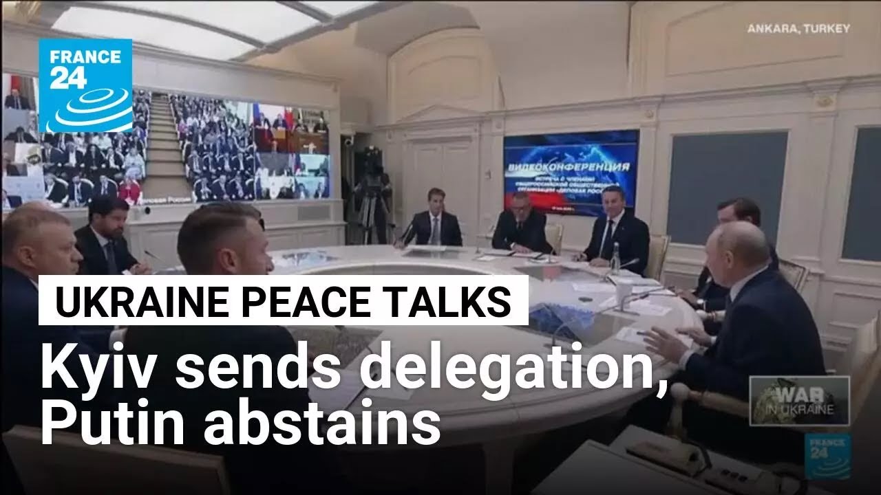 Zelensky sends delegation to Istanbul for direct peace talks as Putin abstains • FRANCE 24 English