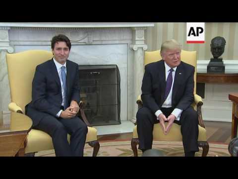 Trump and Trudeau Meet at the White House 🇺🇸🇨🇦