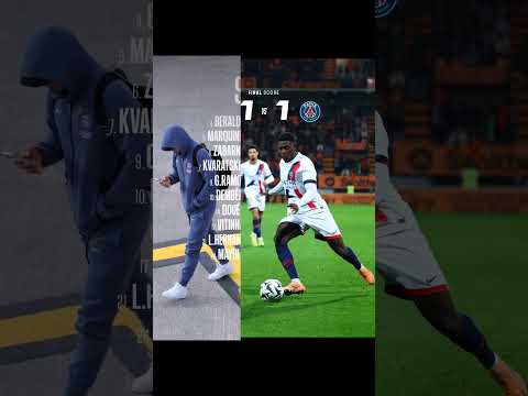 Lorient 1 PSG 1 #ligue1