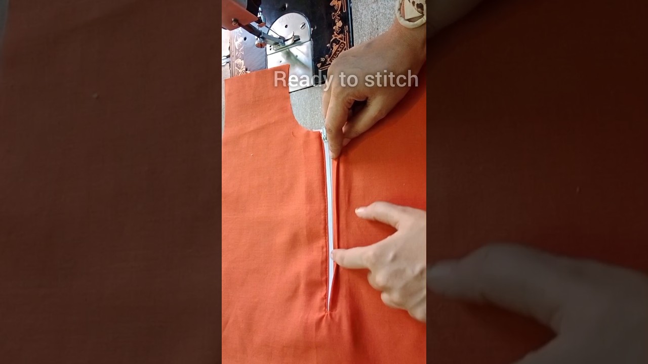 Simple Step-by-Step Guide to Attach a Zip in Your Kurti 👗